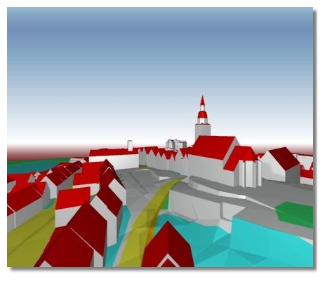 Stadtmodell Ansicht1